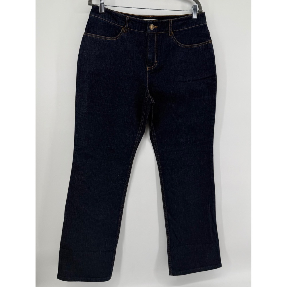 Pendleton Jeans Womens 12 Dark Wash Indigo Straight Leg Mid Rise Denim Pants